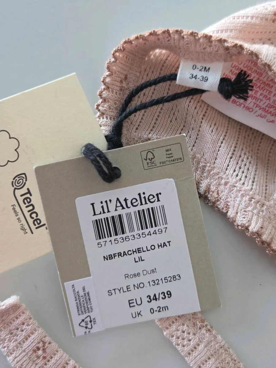 0-2m, With Tags Brand-New Lil'Atelier Baby Hat - Image 3