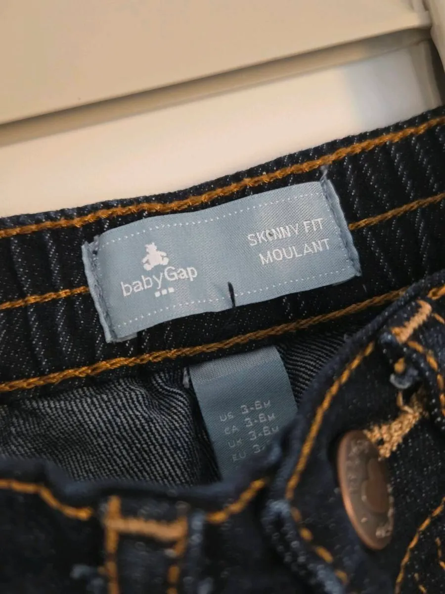 3-6m, Baby Gap Jeans - Like New - Image 3