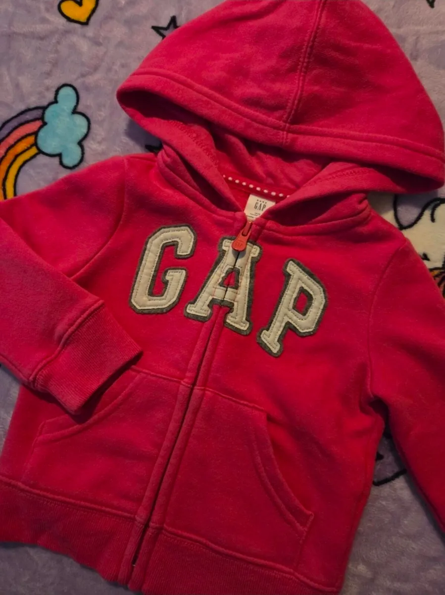 12-18m, Baby Gap Pink Zip Up Toddler Hoodie - Image 2