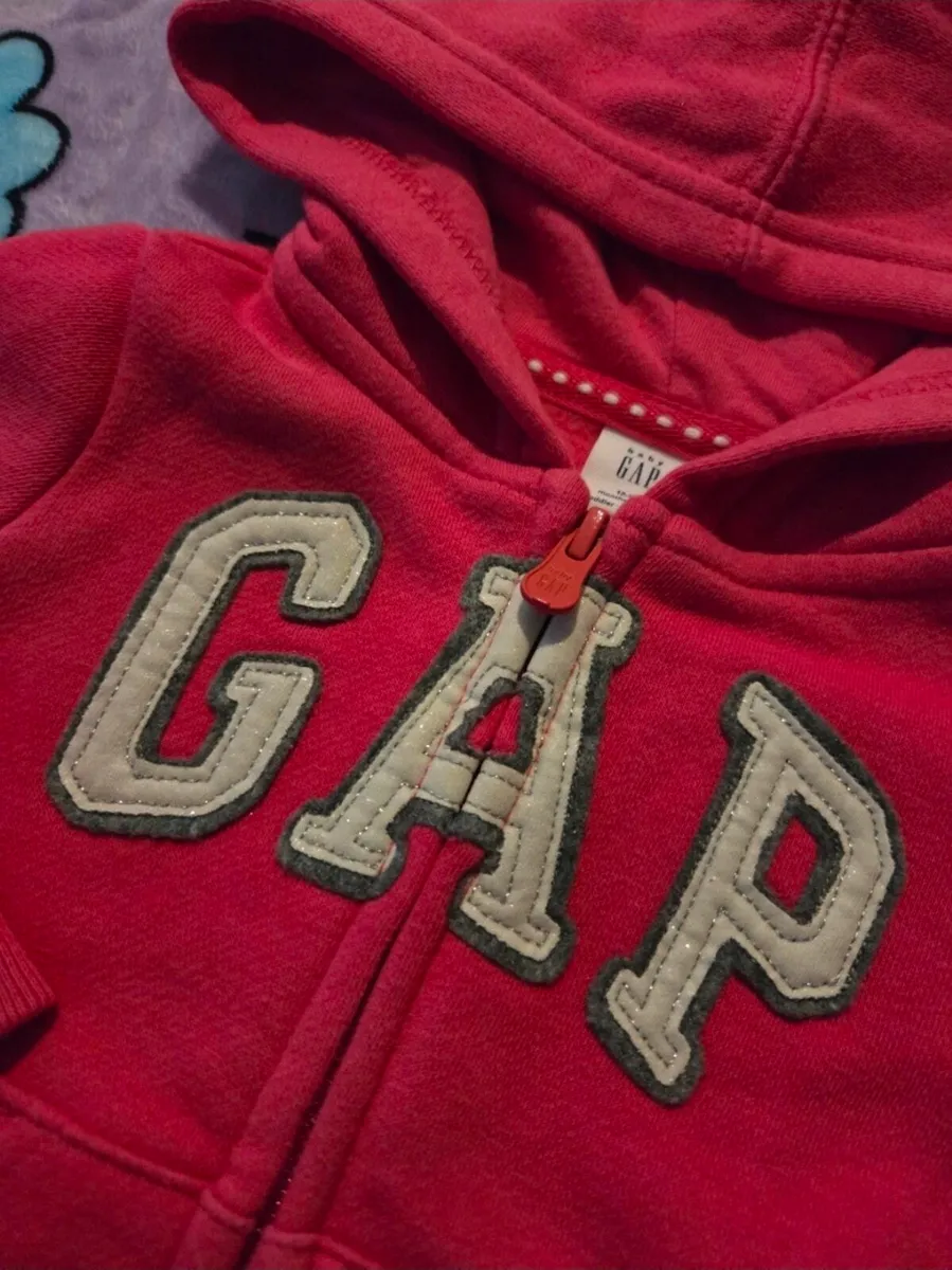 12-18m, Baby Gap Pink Zip Up Toddler Hoodie - Image 4