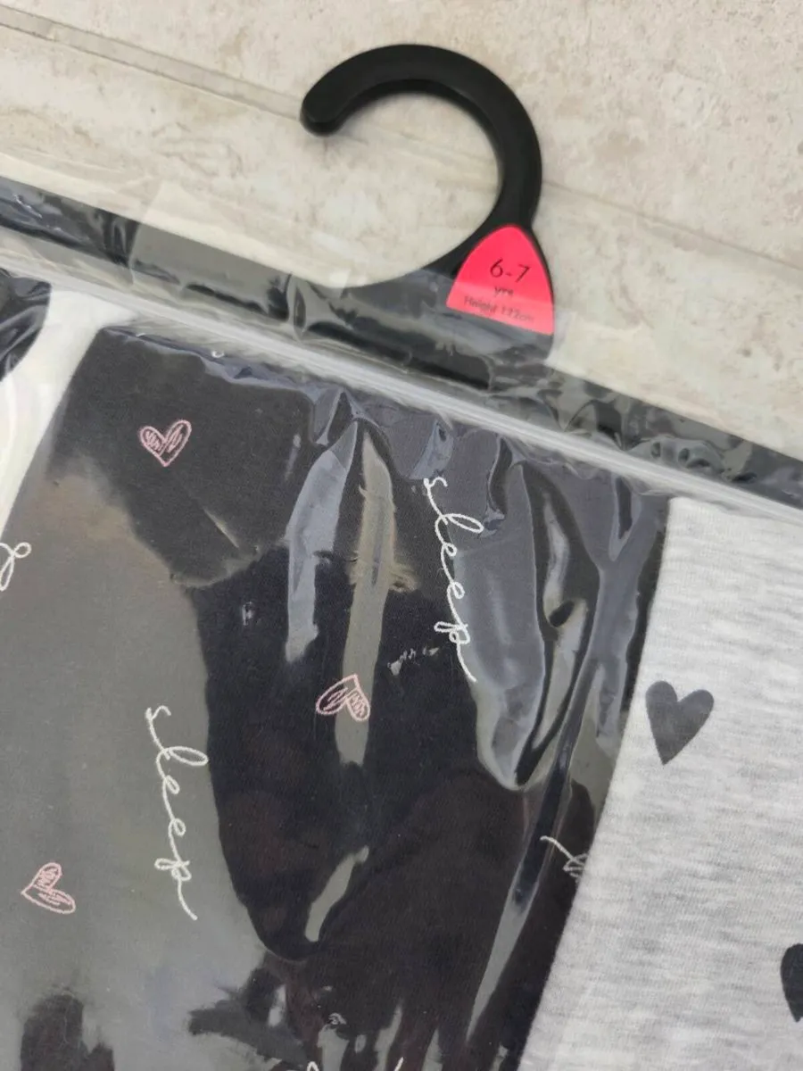 6-7years, Brand-New 3 Sets of F&F Pyjama's - Image 4