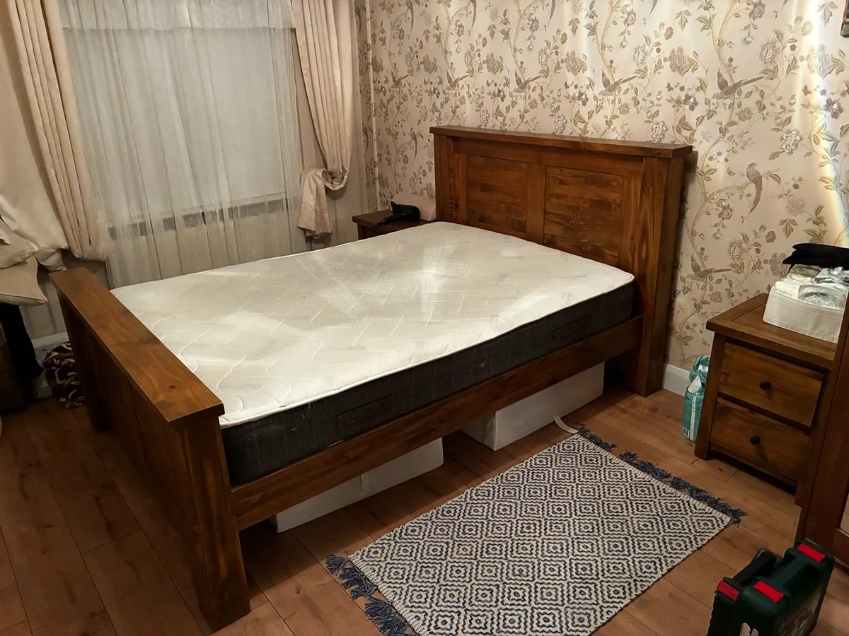 Harvey Norman Solid Wood Double Bed Frame - Image 1