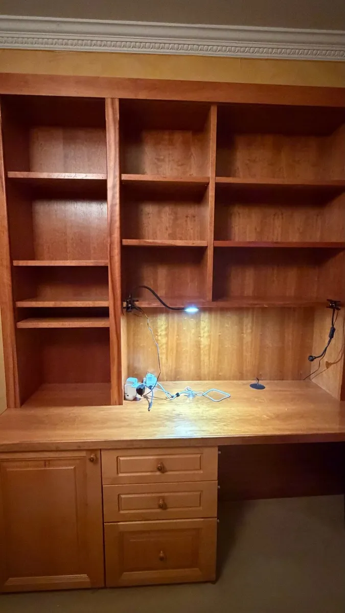 Shelving units cherrywood x 2 - Image 1