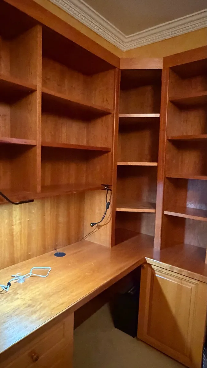 Shelving units cherrywood x 2 - Image 2