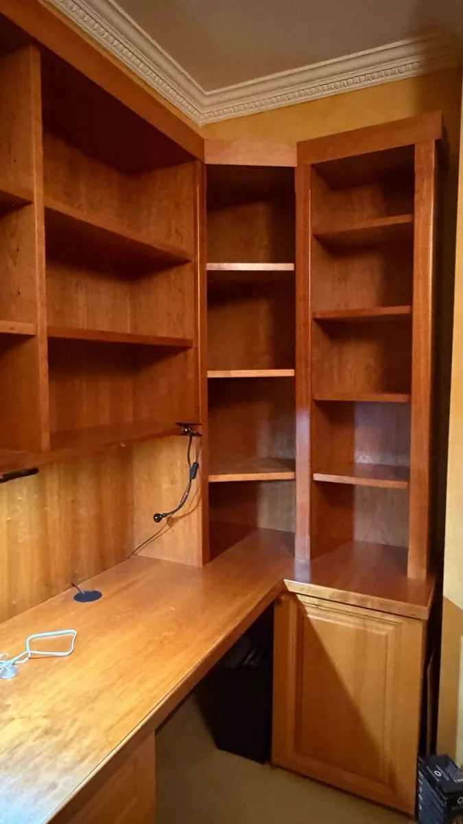 Shelving units cherrywood x 2 - Image 3