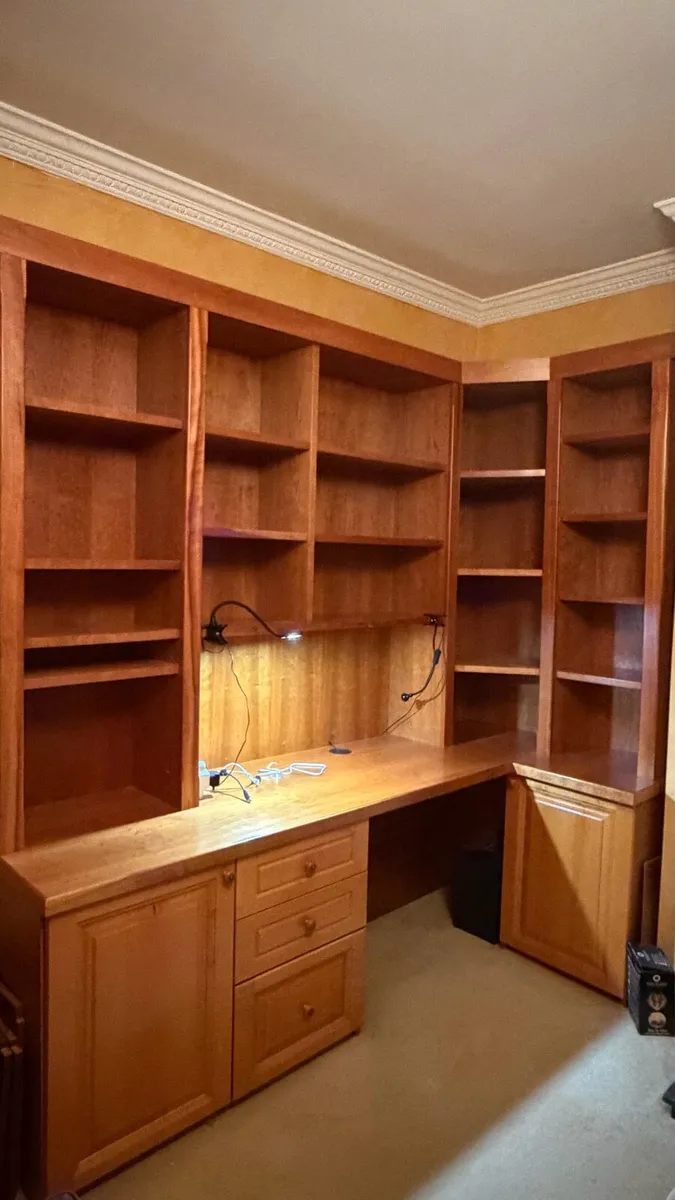 Shelving units cherrywood x 2 - Image 4