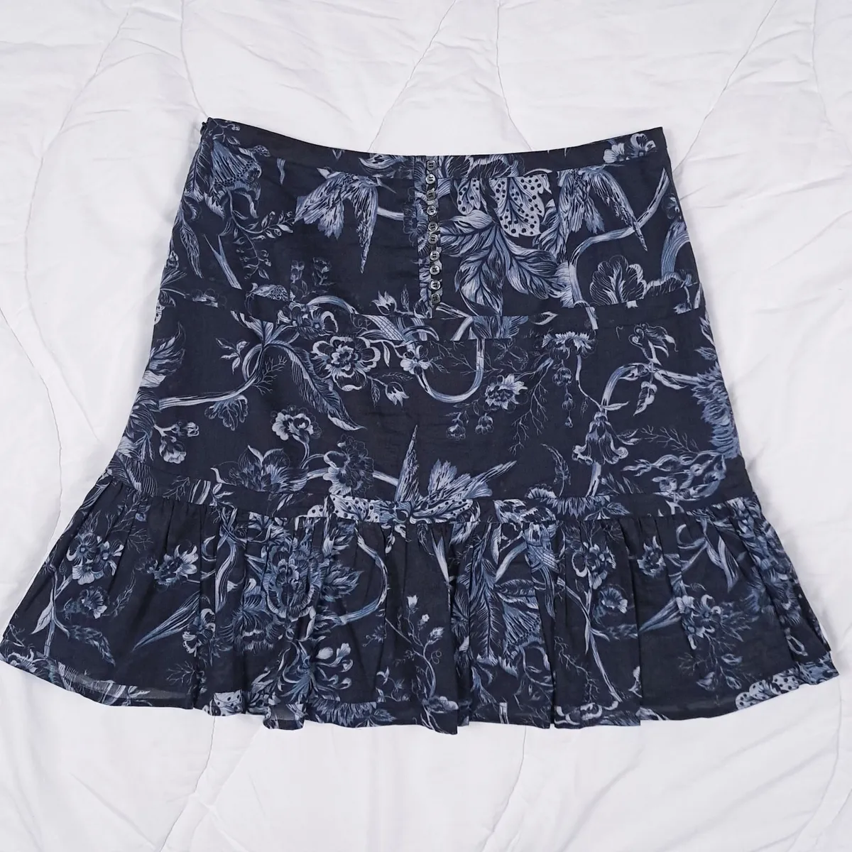 Karen Millen Navy White Floral Skirt 12UK/40EU - Image 4
