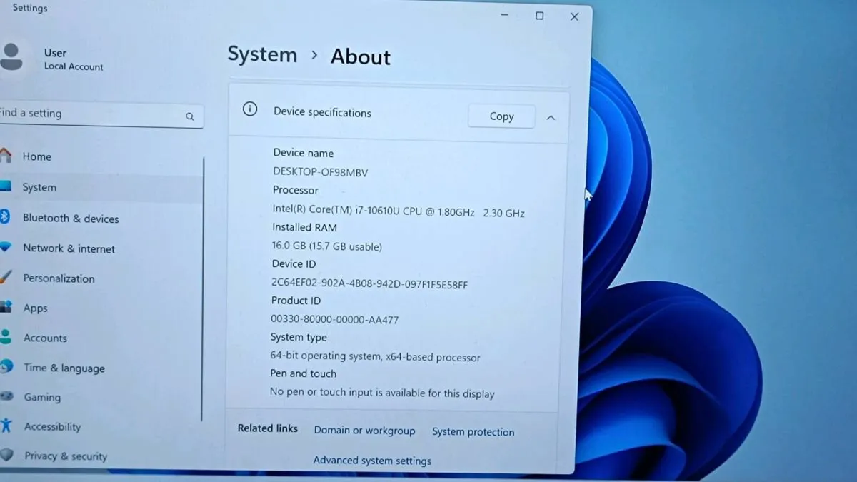 Dell latitude 7410, i7 10th, 16Gb, 512Gb Nvme - Image 2