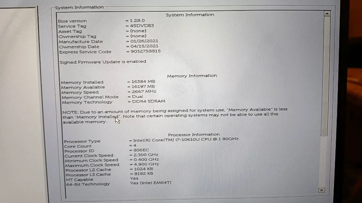 Dell latitude 7410, i7 10th, 16Gb, 512Gb Nvme - Image 4