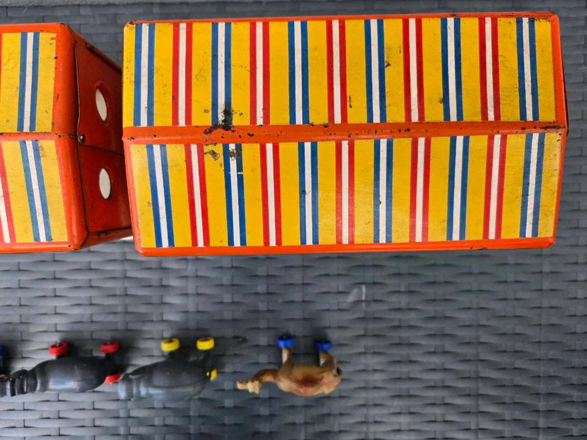 1950's Triang toy lorry + original 4 animals - Image 3