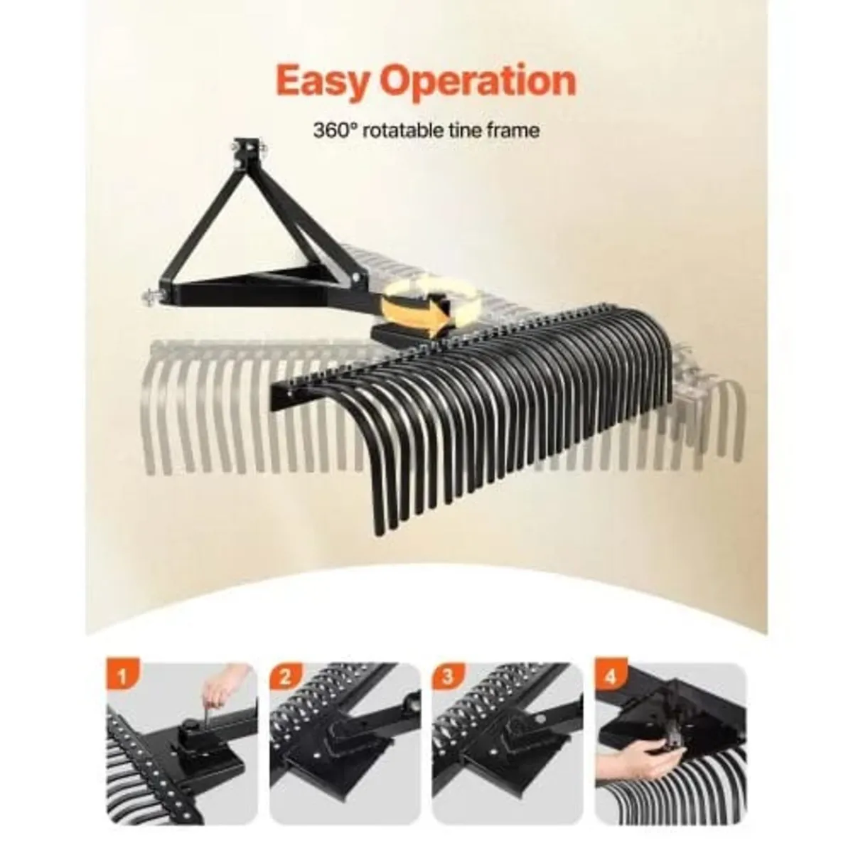 Tow Behind Dethatcher, 1525mm Tow Dethatcher with - Image 2