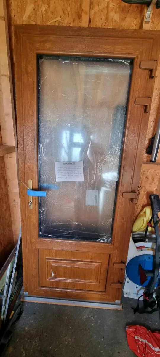 PVC composite triple glazed door