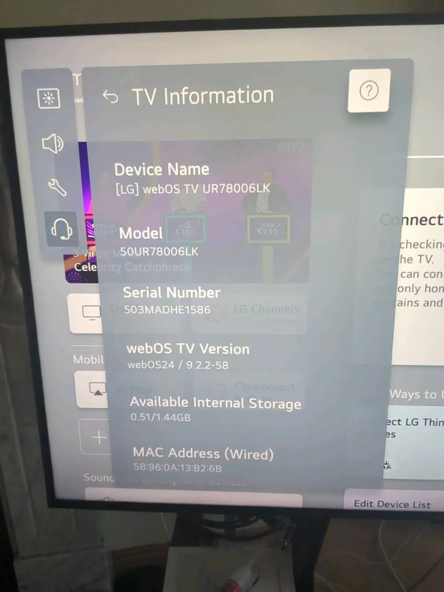 LG 50” 4K Smart TV (2023 model) – UR78006LK – Like - Image 4