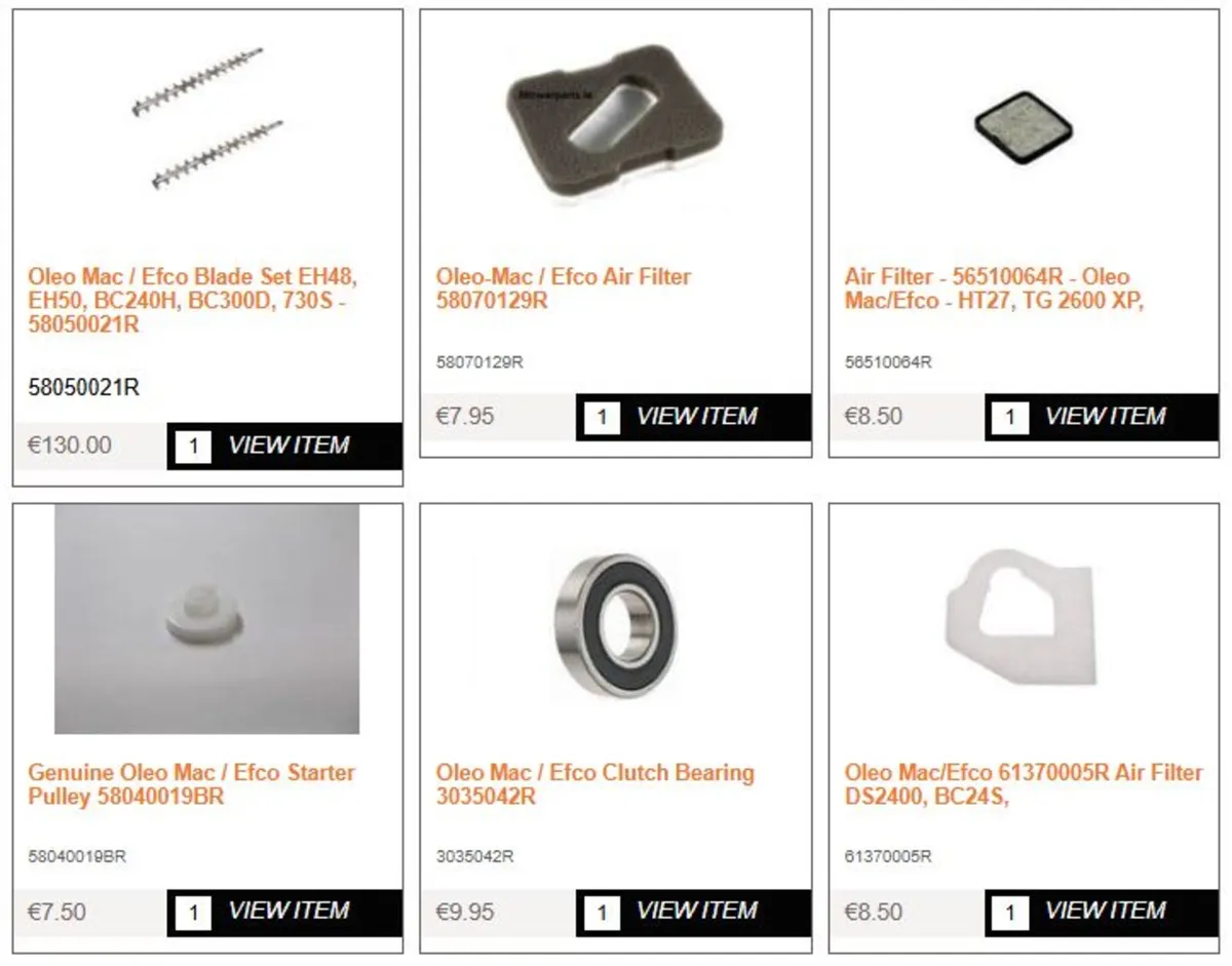 Oleo Mac / Efco Spare Parts - Image 2