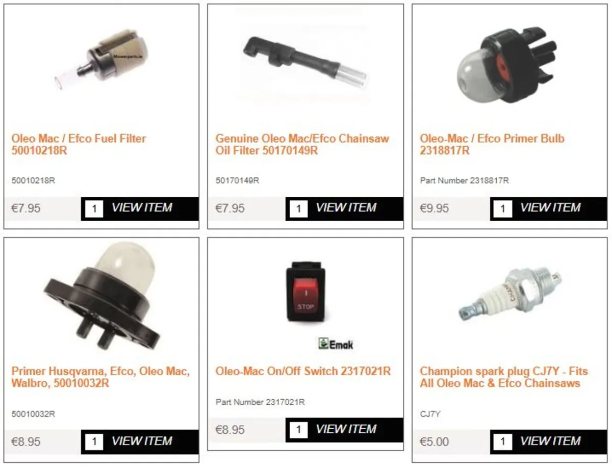 Oleo Mac / Efco Spare Parts - Image 4