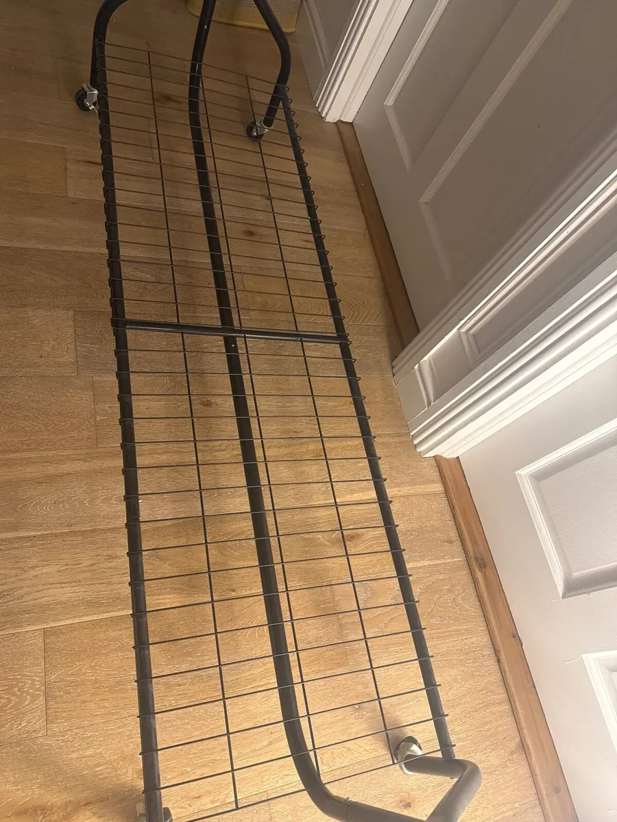 5ft long x 5ft Black Heavy Duty Hanging rail - Image 2