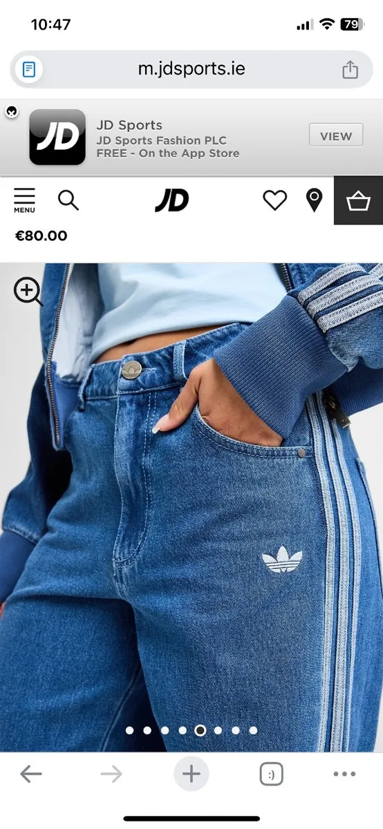 Adidas Firebird Adicolor Denim Pants - Image 4