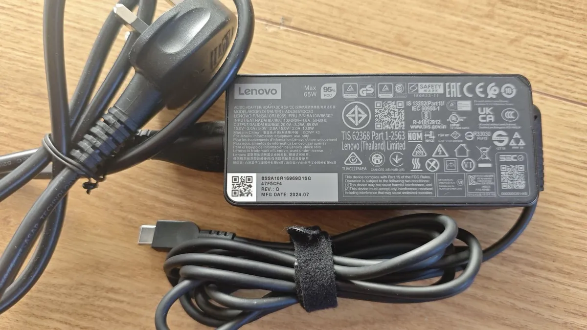 Lenovo 65W 20V 3.25A Type-C Adapter Power Supply - Image 2