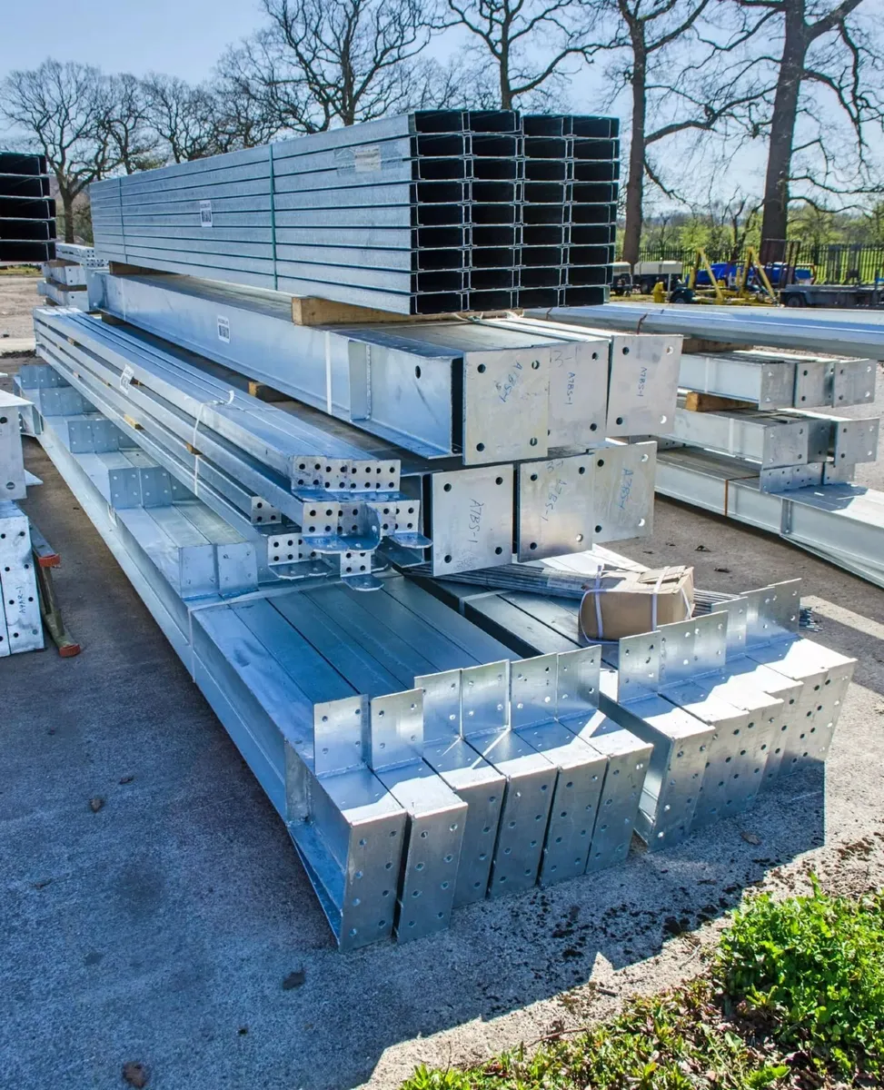 Unused 100ft x 50ft x 20ft fully galvanised steel - Image 4