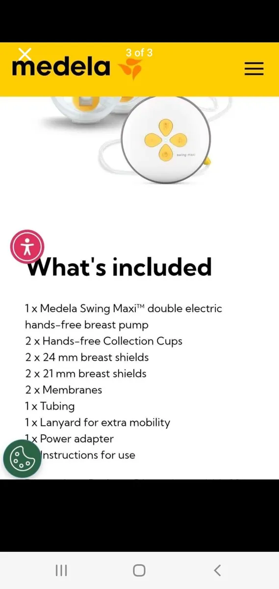 Medela Swing maxi double electric breast pump - Image 3