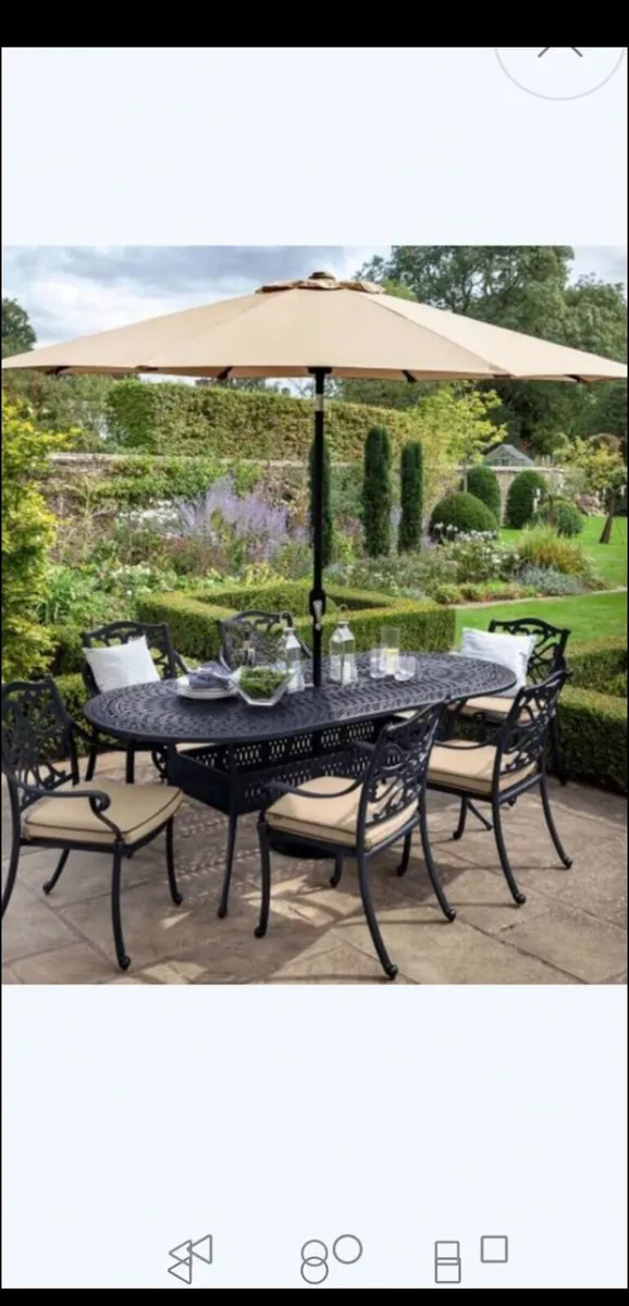 Brand New Hartman 6 Seater Cast Aluminium Set