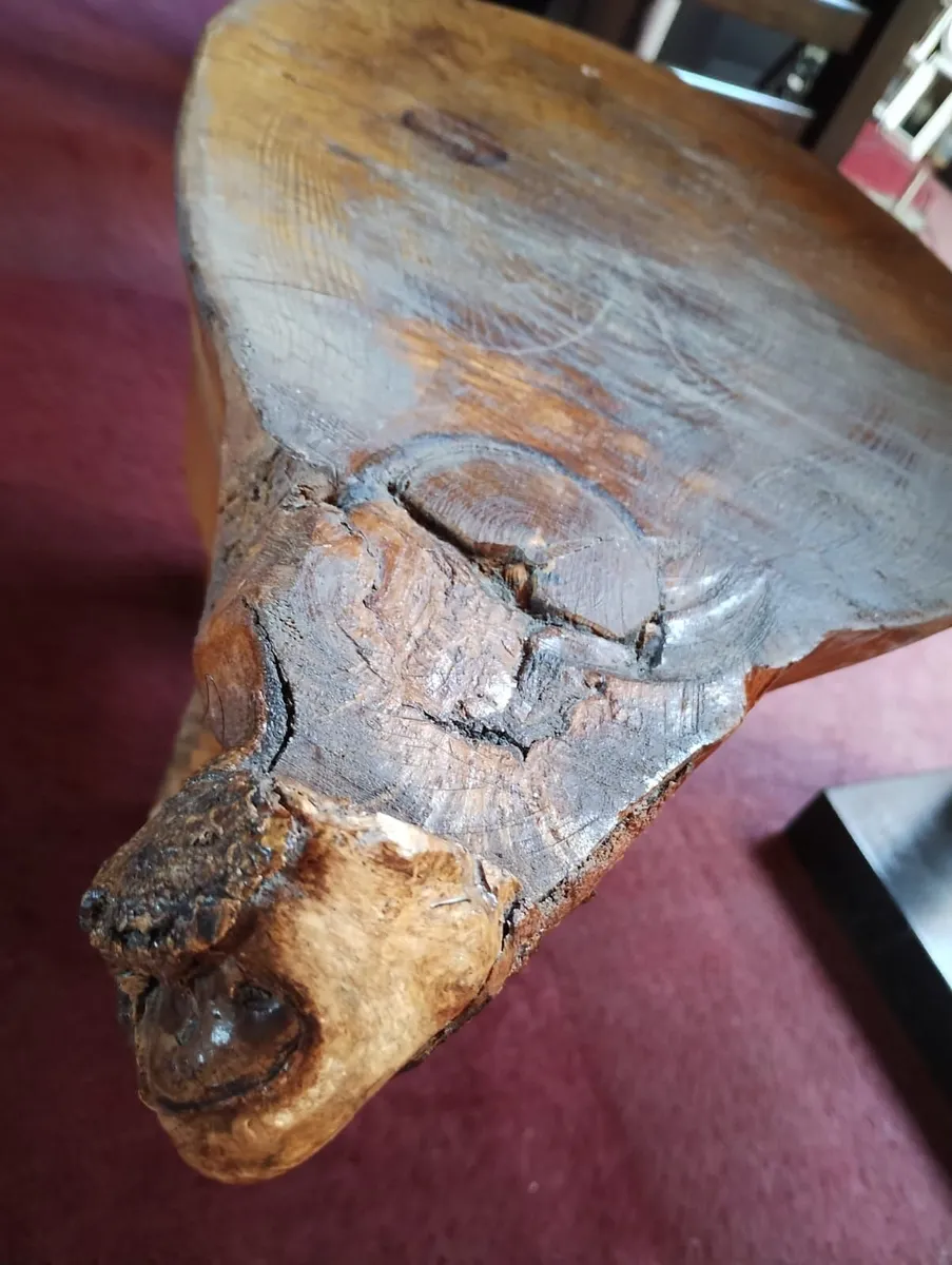 ​Bespoke Hand-Hewn Solid Timber Sculpture Table... - Image 2