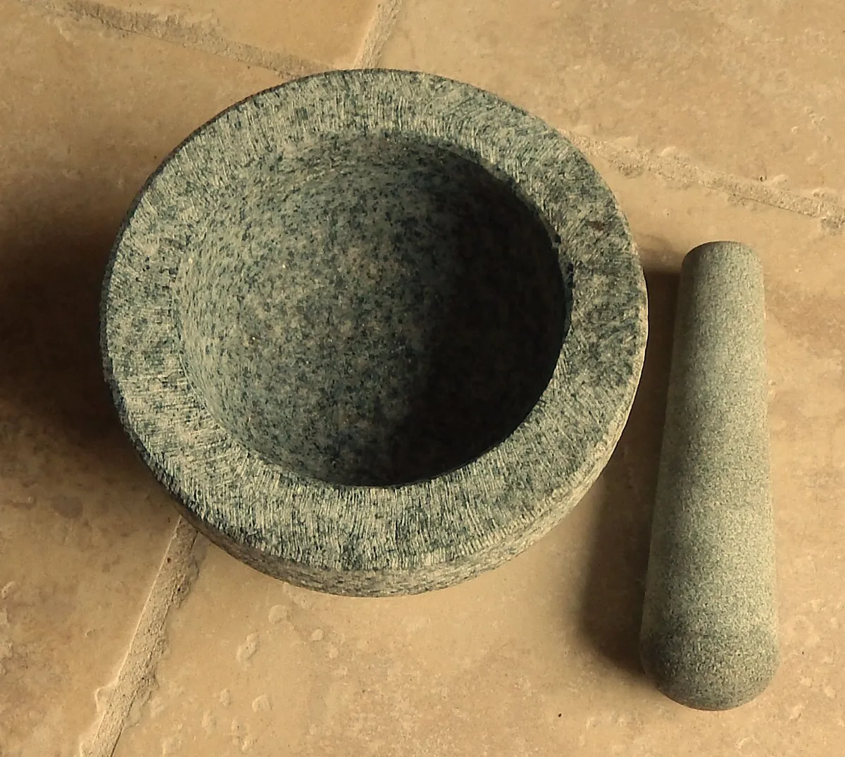 Natural Stone Mortar & Pestle - Image 2