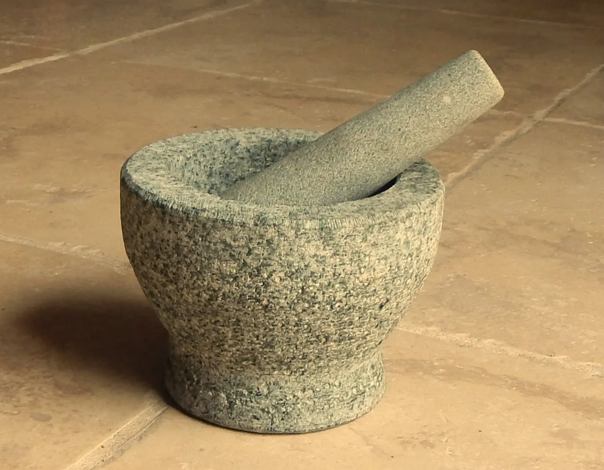 Natural Stone Mortar & Pestle - Image 1