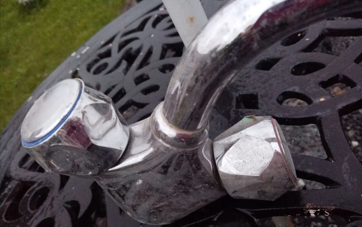 2 Sets of Stainless Steel Kitchen Mixer Taps - Image 1