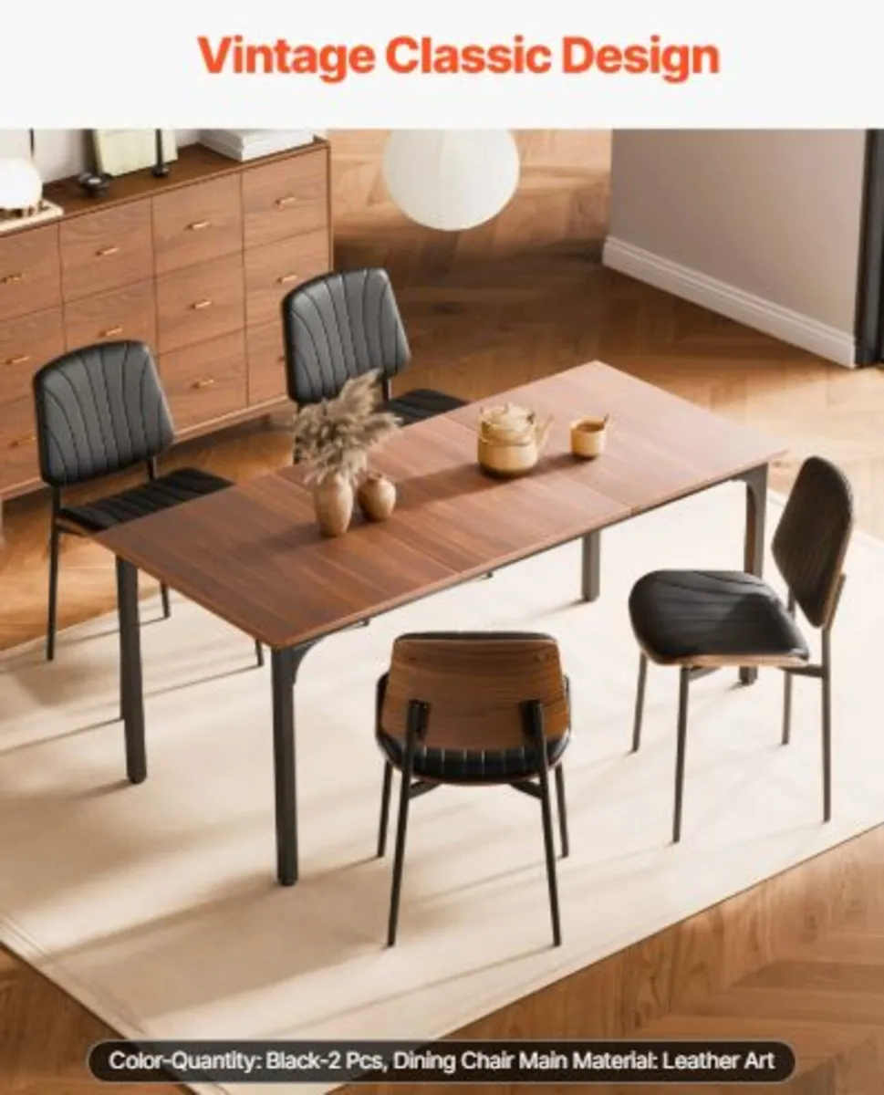 Modern Dining Room Accent Chairs Set of 2, - Image 3