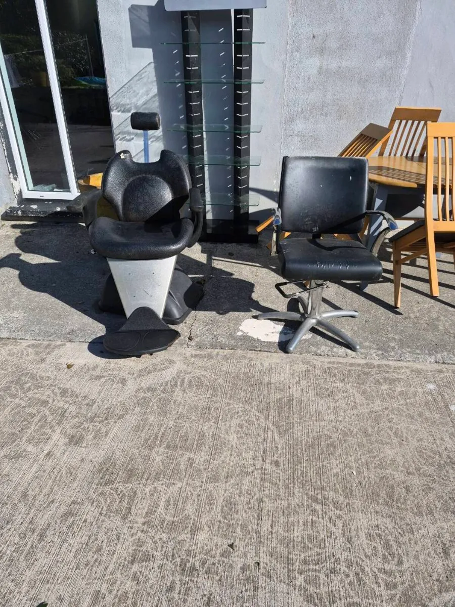 Free barber chair ,salon chair,shelf unit