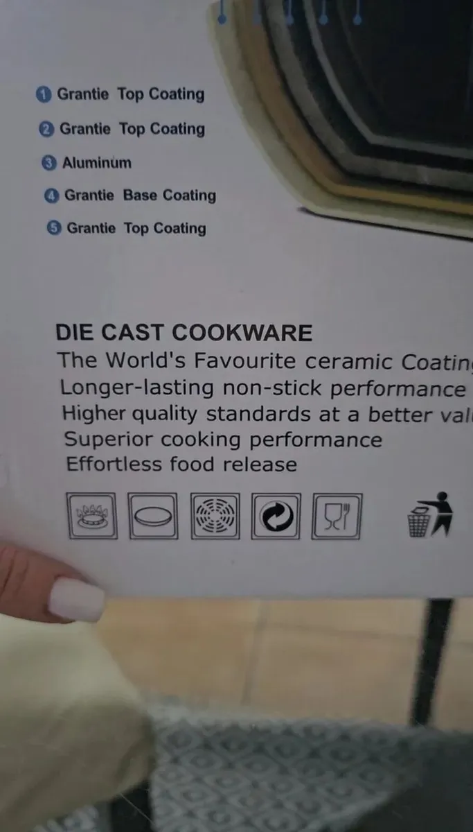 Cookware pot set marble - Image 1