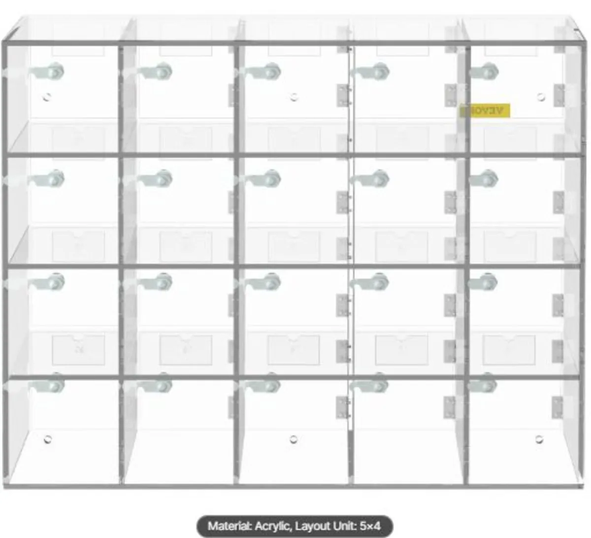 Cell Phone Storage Locker, 20 Slots Acrylic - Image 4