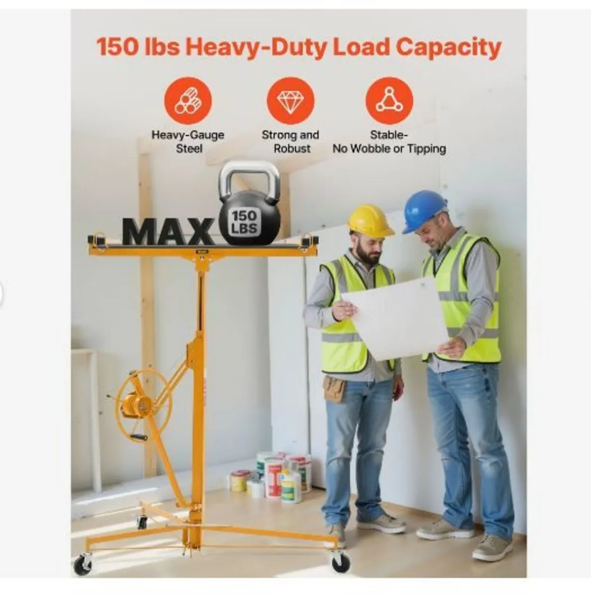 3353mm Drywall Lift, Heavy-Duty 68 kg - Image 2
