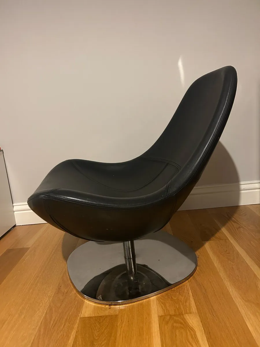 Leather swivel chair - Image 4