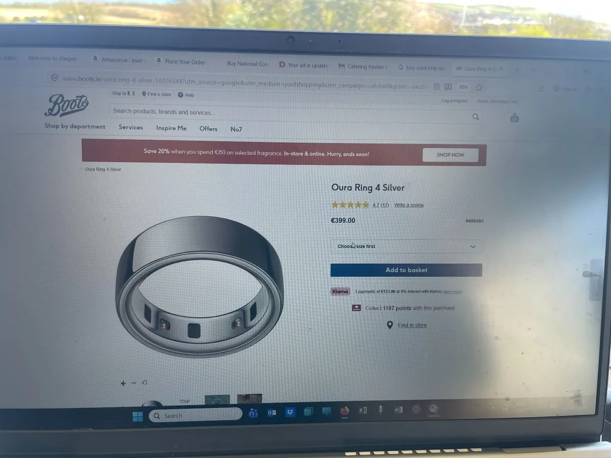 Oura Fitness Tracker Ring save €180! - Image 4
