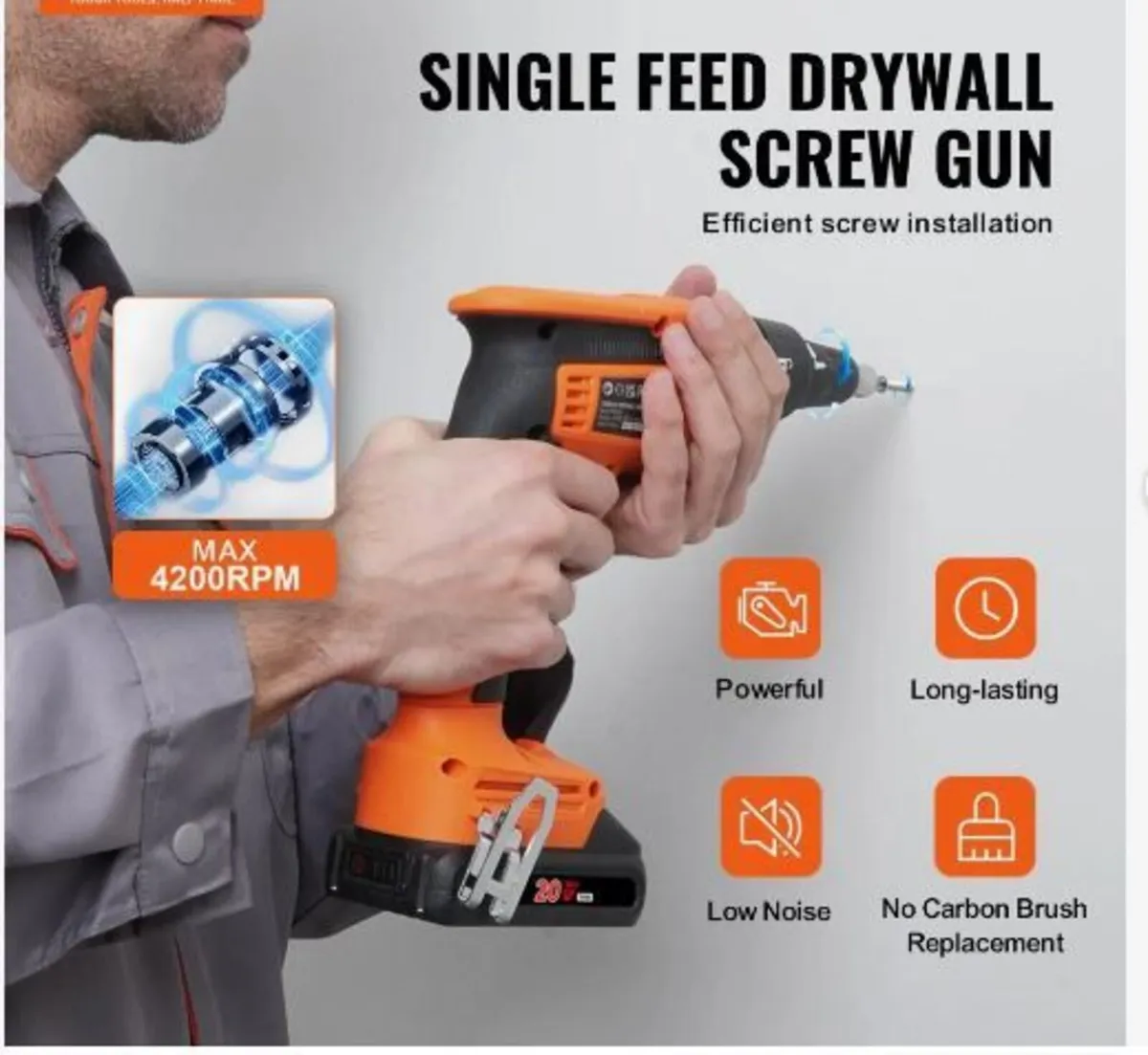Drywall Screw Gun, 20V Max - Image 2