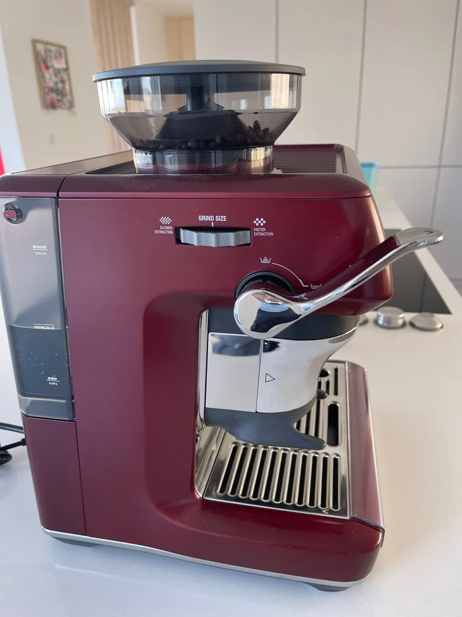 Sage Barista Express Impress Coffee Machine - Red - Image 4