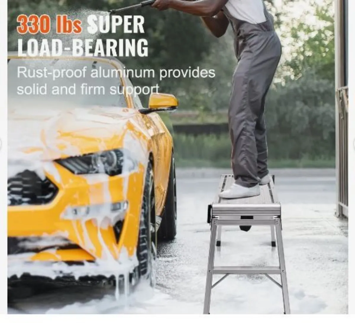 Folding Work Platform, 330 lbs Load Capacity - Image 3