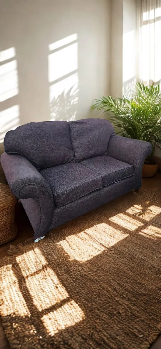Brown Tweed Couch - Image 2