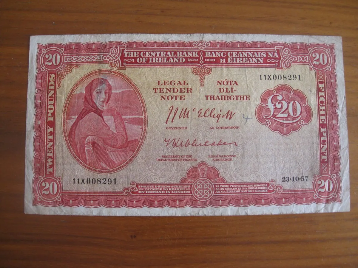 20 Pound Lavery Note - 280 Euros - Image 1