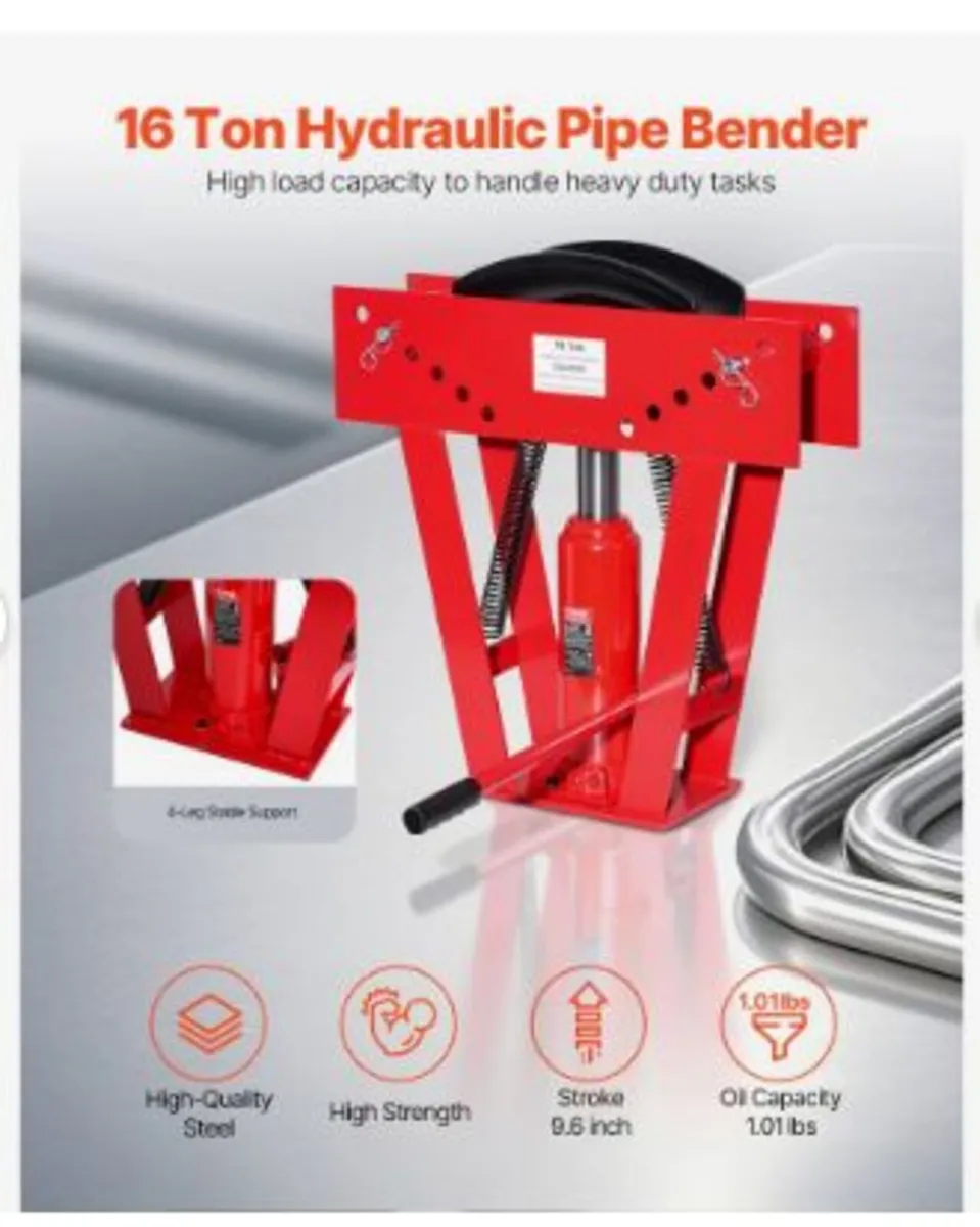 Hydraulic Pipe Bender, 16 Ton - Image 2