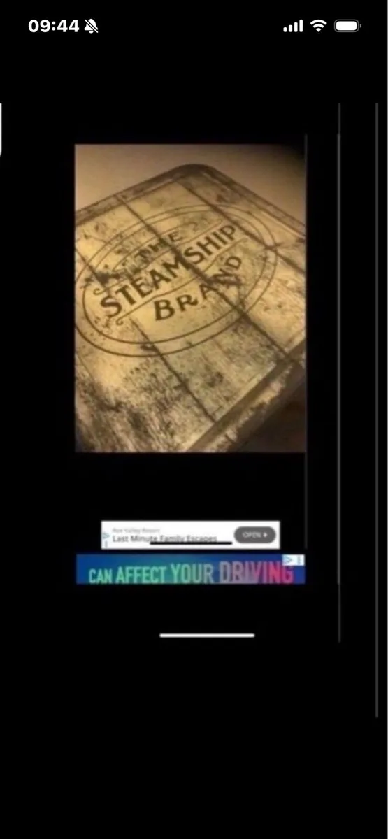 Vintage’The Steamship Brand’ Metal Box - Image 4