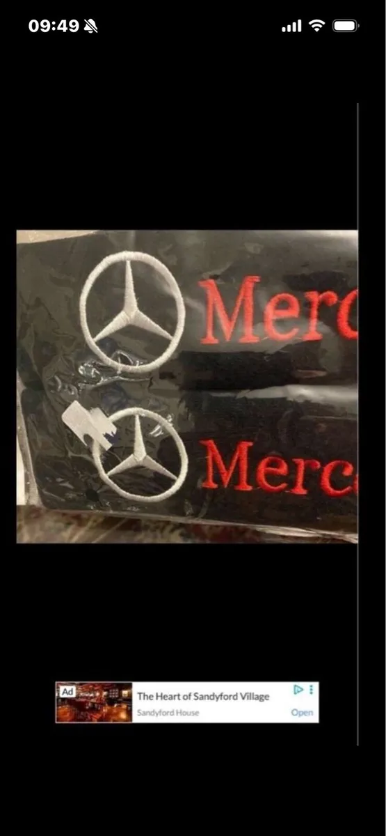 Mercedes Seat Belt Cushion Set - Image 2