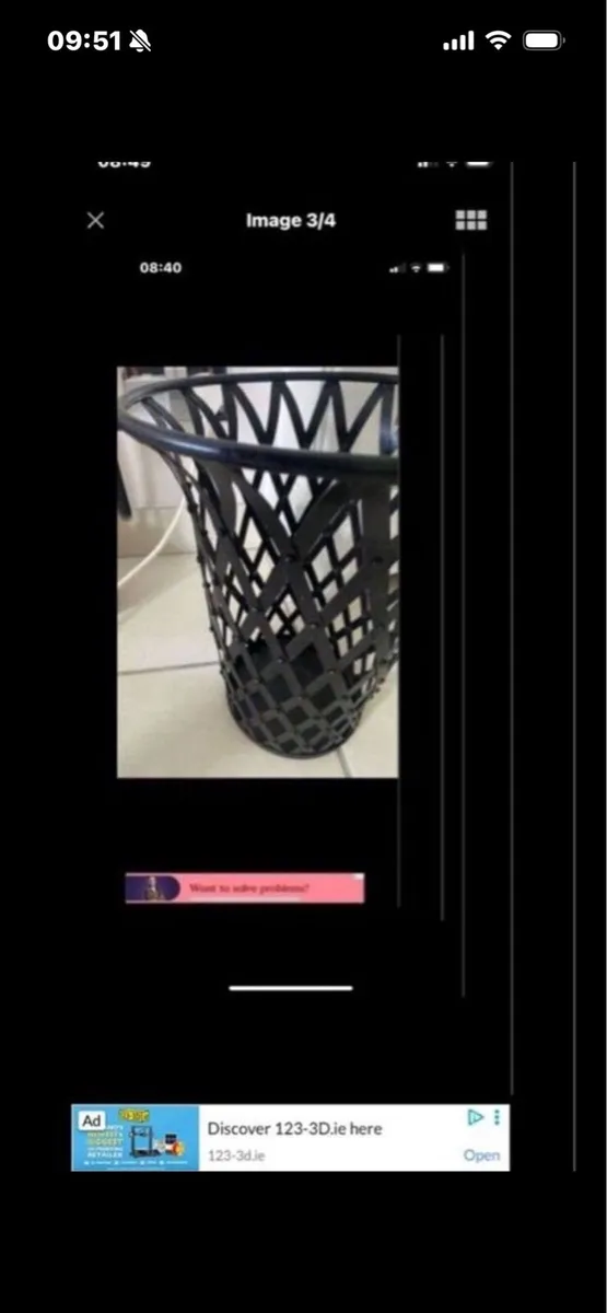 Metal Waste Basket - Image 3