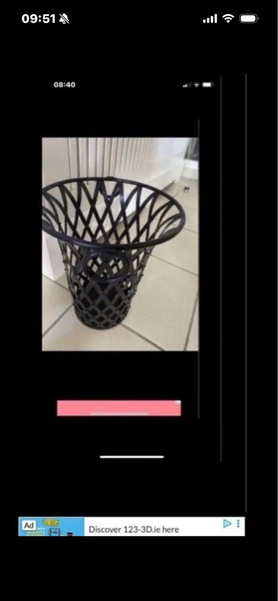 Metal Waste Basket - Image 2