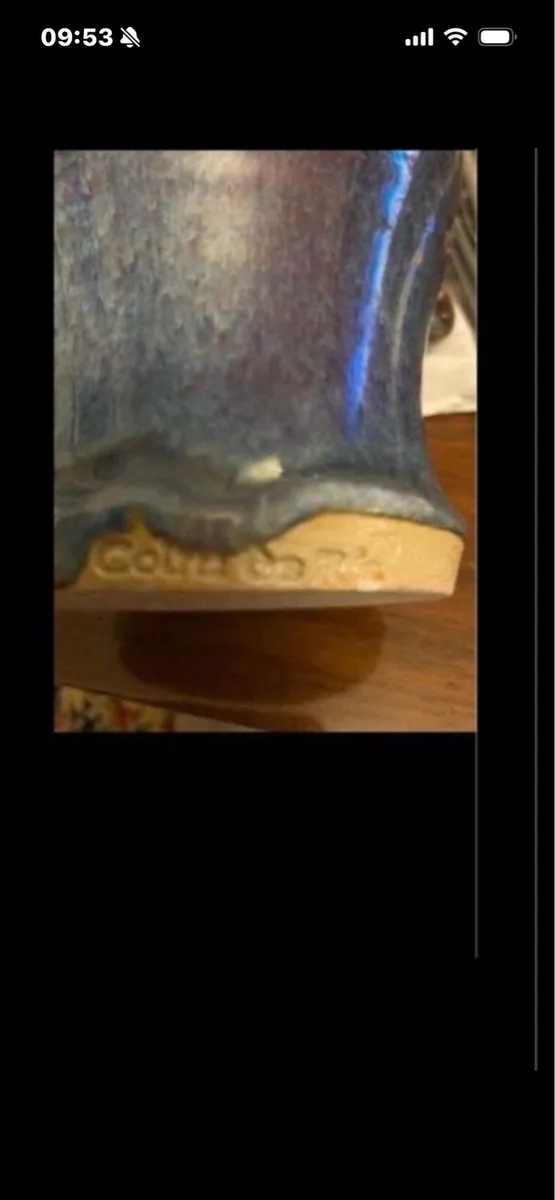 Large Colm De Ris Celtic Pottery Jug - Image 4