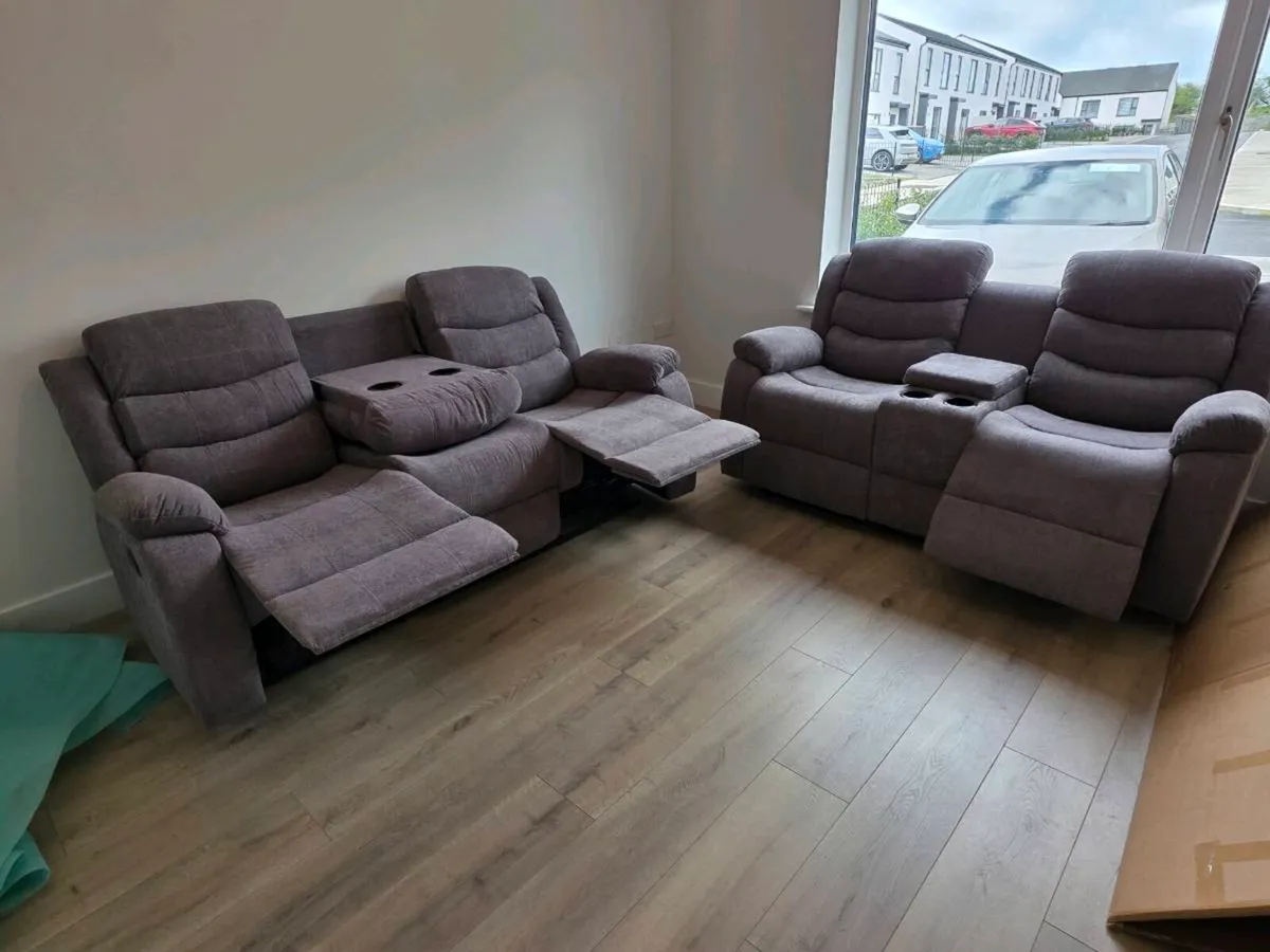 Brand new 3+2 fabric all recliner sofa