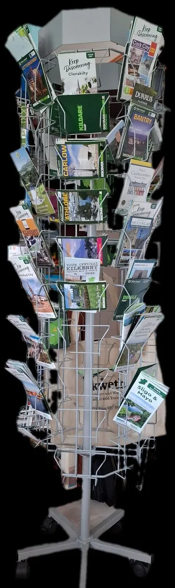 Rotating Display Carousel Stand on Wheels - Image 3