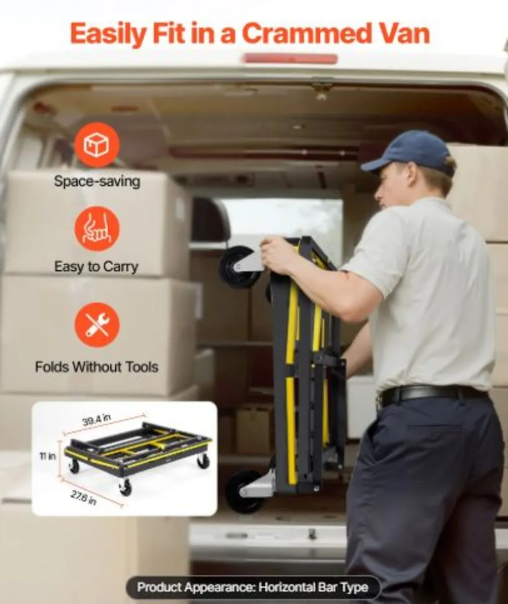Drywall Cart Dolly, 816 kg Load Capacity, Steel - Image 4